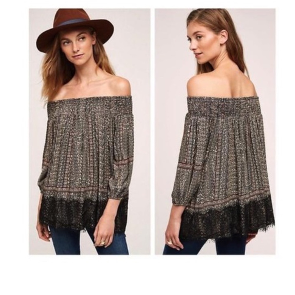 Anthropologie Vanessa Virginia off Shoulder Blouse